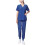 Women's Jogger Scrubs Top Dark Blue 3X 1