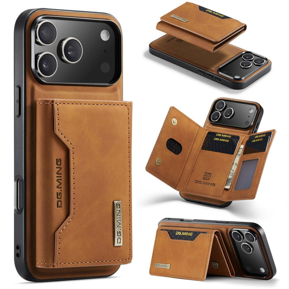 Dg.ming Wallet Case For Iphone 17 Pro 6.3 Inch Brown 9170372639281