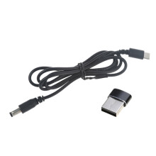 Cabo de alimentação USB-C para DC5,5x2,1mm para câmeras de vigilância