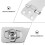 ROSENICE keyed locking hasp stainless steel 1 set 2