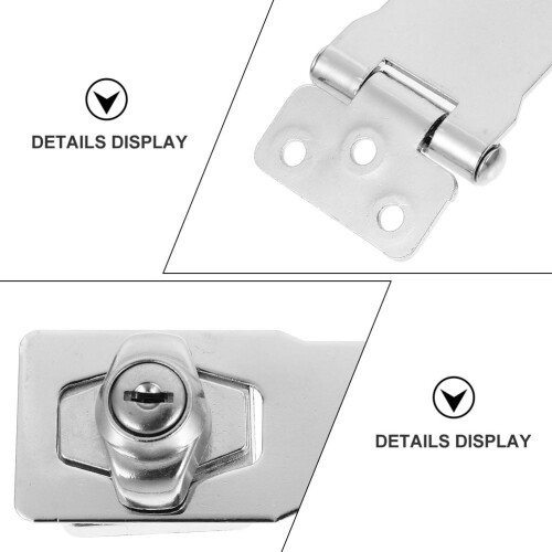 ROSENICE keyed locking hasp stainless steel 1 set 1