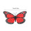Orange Butterfly Wall Stickers 3D Realistic 10PCS 3