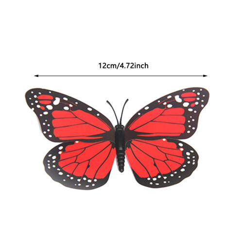 Orange Butterfly Wall Stickers 3D Realistic 10PCS 2