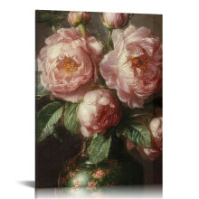 Vászonkép Vintage Peonies Art 16x20 hüvelyk