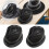 Fedora Hat Stand Black Dome-Shaped Support for 10 Hats 6