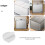 White Temperature Control Knobs for Refrigerator 2-Pack 3