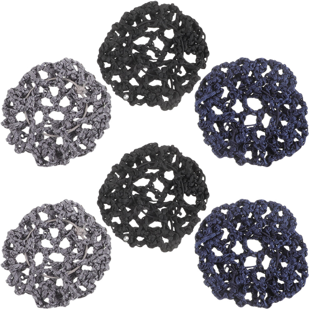 Rhinestone Hair Bun Accessories Set for Women 6 pcs