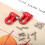 U-Shaped Tow Hook Trailer Chain Red 2-Pack 2