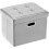 Leather Storage Ottoman Rectangular Footrest 17x13x13 in 1