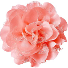 Fabric Rose Brooch Camellia Lapel Pin 110mm