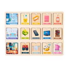 Wooden Toddler Learning Puzzle Montessori Toy 1 Set