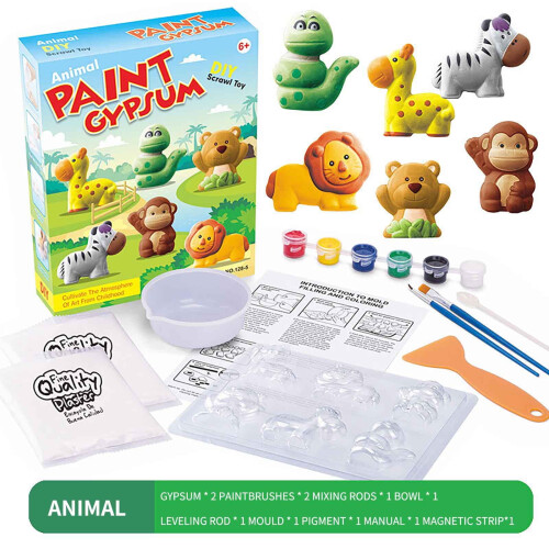 Kinder-DIY-Gipsmalset, Weihnachtsgeschenk, 1 Set