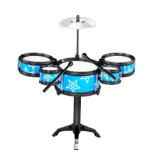 Drum Set Simulation Jazz Kit with Stool and Sticks 5 Piece