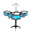 Drum Set Simulation Jazz Kit with Stool and Sticks 5 Piece 1