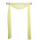 Gult, transparent organza gardinpanel 5,4 meter 6