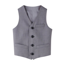 Boys' Formal Suit Vest Tailored Fit 4-Button