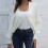 Women's Knit Cardigan Sweater Flared Long Sleeve Open Front 1
