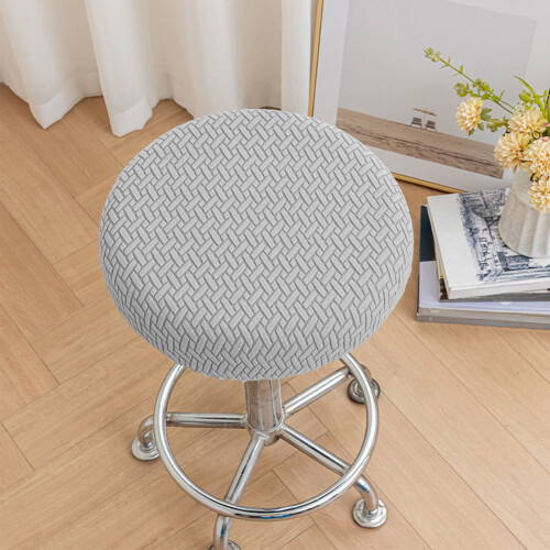 Housse de siège élastique antidérapante pour tabouret de bar rond