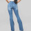 Damejeans med høy midje, stretch, blå 4