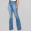 Damejeans med høy midje, stretch, blå 5