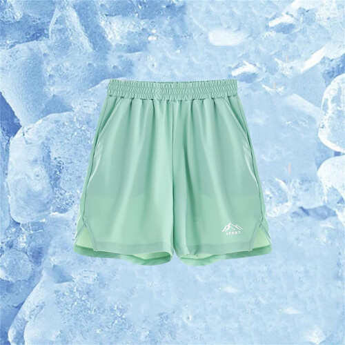Short de sport garçon vert en maille à séchage rapide 7-8 ans 1