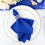 Königsblaue Polyester-Servietten, 17 Zoll, 5 Stück 6