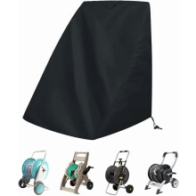 Garden Hose Reel Cover Outdoor Waterproof Dustproof Black