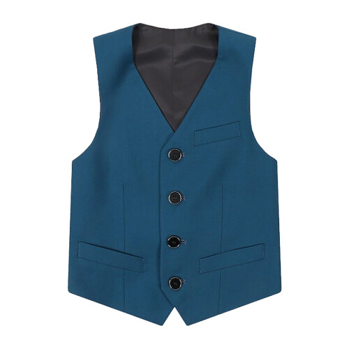 Boys Formal Suit Vest Tailored Fit 4-Button