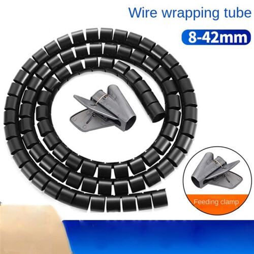 Flexible Spiral Cord Organizer Storage  Protector Management Cable Reel Desktop Tidy Cable Accessories 2