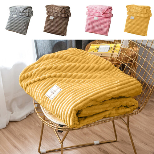 Fleece Throw Blanket Brown 48x40 inch