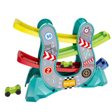 Inertia-Powered Glider Track Car Race Set for Ages 3+