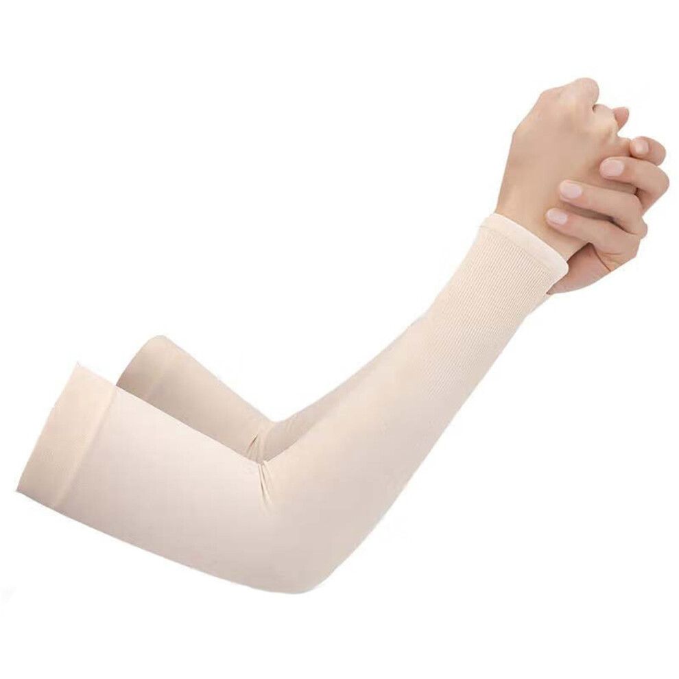 Arm guard sleeve tear protection beige 1 pair