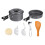 Réchaud de camping portable OUNONA noir 4