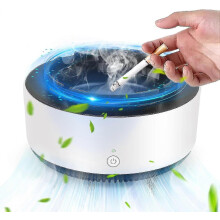Smokeless Ashtray with Air Purifier and Negative Ions