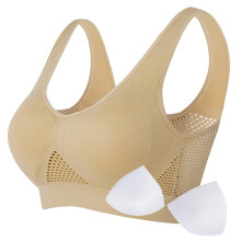 Reggiseno sportivo senza cuciture e senza ferretto da donna per yoga e corsa