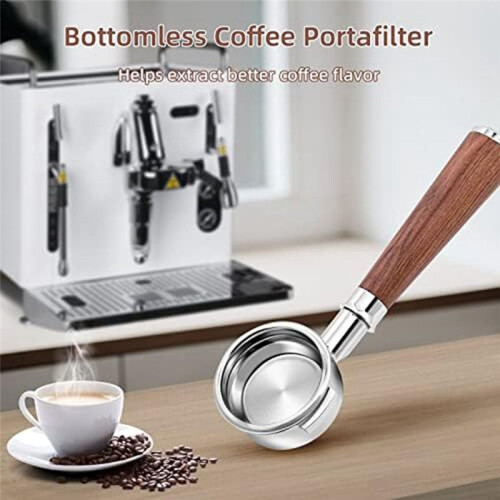 58Mm Kaffe BottenlöSt Portafilter för E61/Expobar E61/Rocket E61ECM,304 Mat Rostfritt StåL Kaffeespresso 2