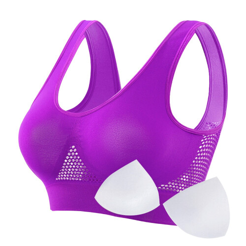 Damessportbeha, plus size, dun gevoerd, ademend