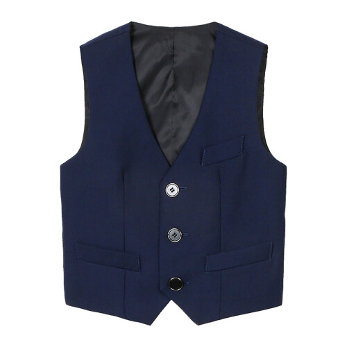 Boys' Formal Suit Vest Tailored Fit 4-Button