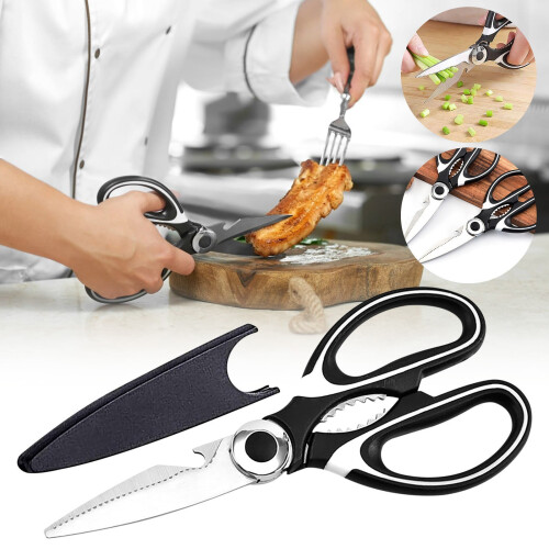 Ciseaux de cuisine robustes, compatibles lave-vaisselle, lot de 2 2