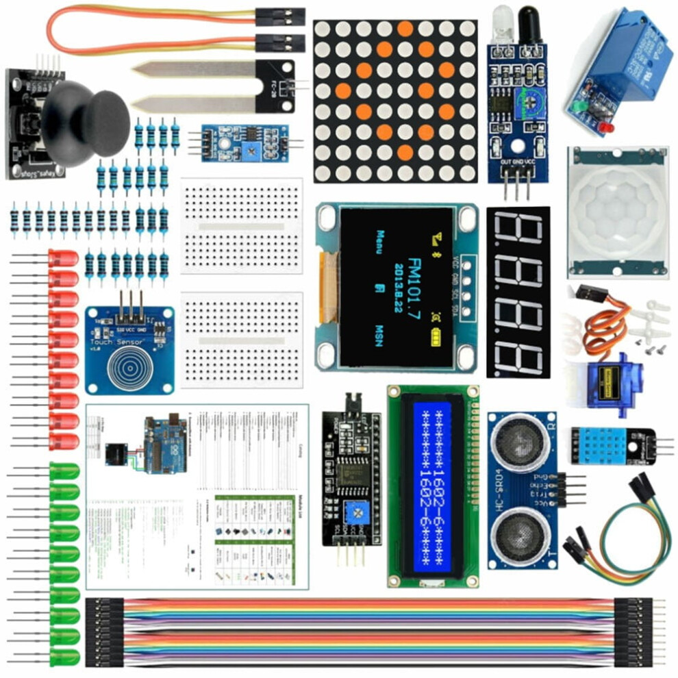 Arduino Starter Kit Uno R3 Nano V3.0 Mega 2560 85Pcs 971050264851