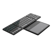 Ergonomic foldable Bluetooth 3.0 wireless keypad with large