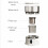 Karymi Portable Mini Drip Coffee Maker White 3-Cup 5
