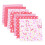 Orange Cotton Fabric Squares 25cm x 25cm 7PCS 2