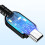 Cabo de carregamento USB de 5 pinos em formato trapezoidal com 80 cm 8