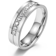 Men's Stainless Steel Wedding Ring Gold or Silver Size 6-12