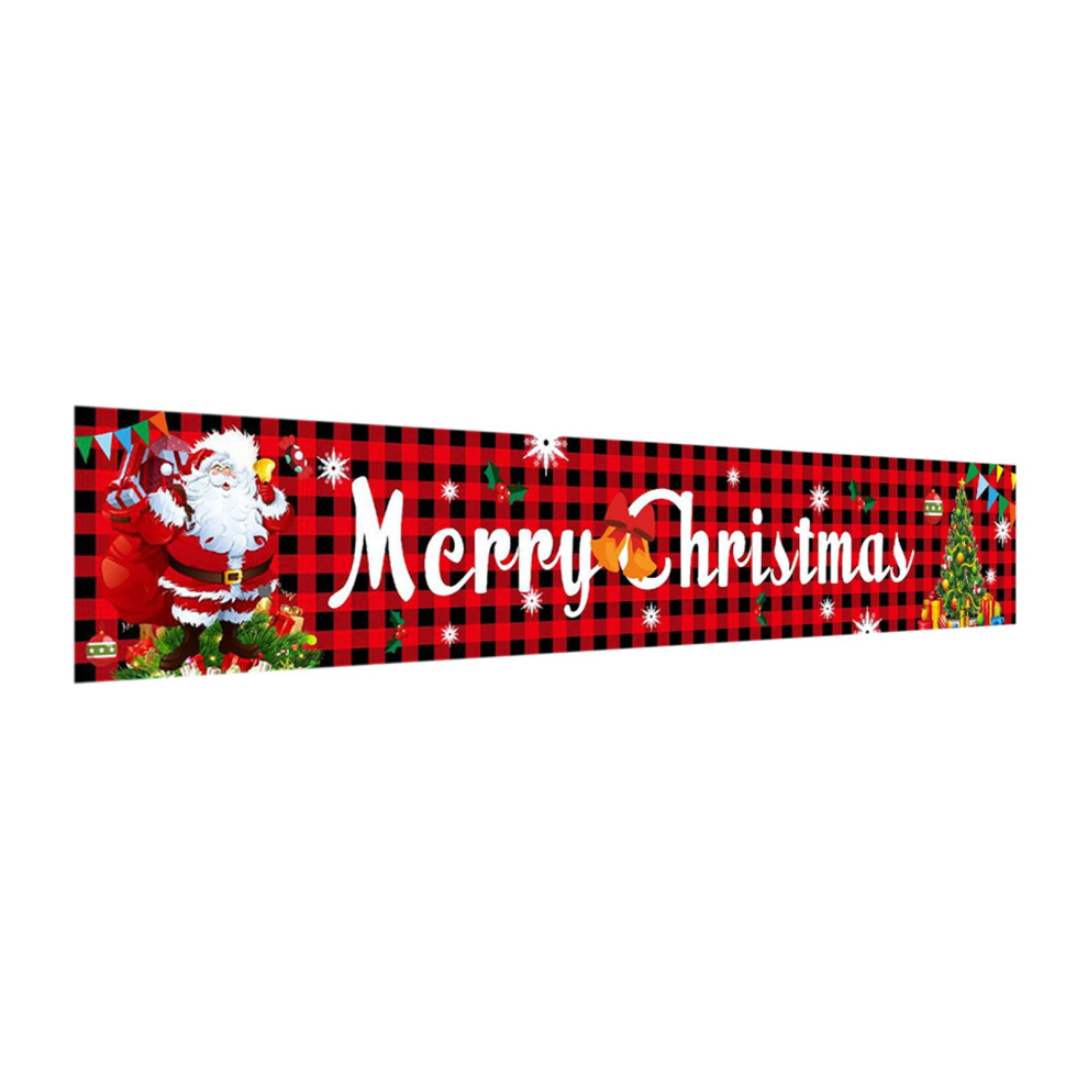 Christmas Banner Backdrop Fabric Curtain Extra Large 900223278364