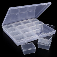 Bead Organizer Box Clear Plastic Storage Container with