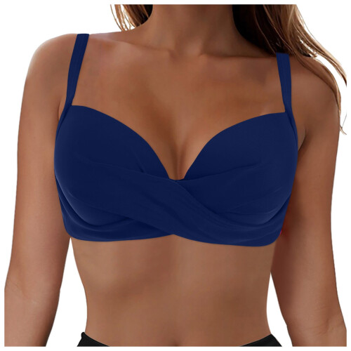 Damen-Bikini-Oberteil mit Bügeln, Push-up-Polsterung