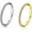 G23 Titanium Nose Hoops 16G 8mm 10mm Clear CZ 1