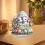 Easter bunny decor rabbit and egg figurines set 2